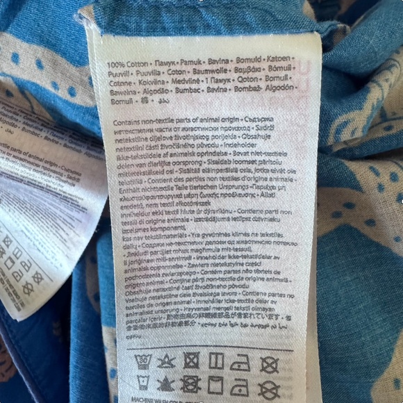 Desmond & Dempsey Monkey Pajama Short Set Chango Blue/Pink Size Large - Picture 15 of 16